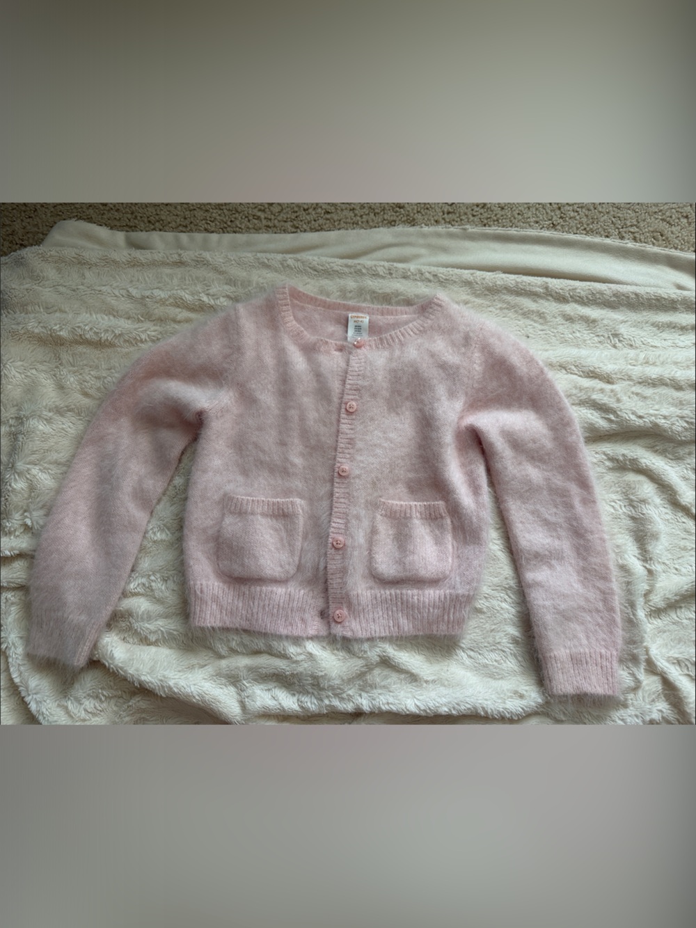 Gymboree Soft Pink Button-Front Kids Cardigan